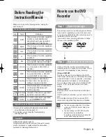 Preview for 9 page of Samsung DVD-R130S Instruction Manual