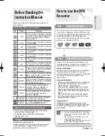 Preview for 9 page of Samsung DVD-R145 Instruction Manual