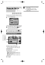 Preview for 60 page of Samsung DVD-R155 Instruction Manual