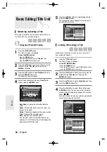 Preview for 62 page of Samsung DVD-R155 Instruction Manual