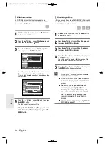 Preview for 74 page of Samsung DVD-R155 Instruction Manual