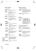 Preview for 78 page of Samsung DVD-R155 Instruction Manual