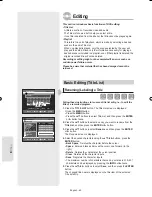 Preview for 60 page of Samsung DVD-R157 Instruction Manual