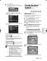 Preview for 41 page of Samsung DVD-R160 Instruction Manual