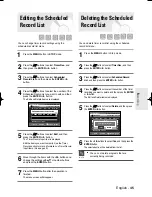 Preview for 45 page of Samsung DVD-R160 Instruction Manual