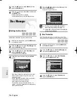 Preview for 72 page of Samsung DVD-R160 Instruction Manual