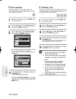 Preview for 74 page of Samsung DVD-R160 Instruction Manual