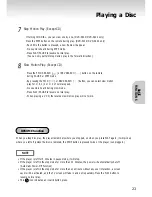 Preview for 23 page of Samsung DVD-S124 Owner'S Manual