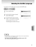 Preview for 33 page of Samsung DVD-S124 Owner'S Manual