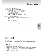 Предварительный просмотр 23 страницы Samsung DVD-S221 Manual