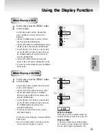 Предварительный просмотр 25 страницы Samsung DVD-S221 Manual