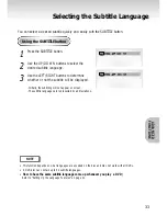 Предварительный просмотр 33 страницы Samsung DVD-S221 Manual