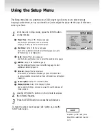 Предварительный просмотр 40 страницы Samsung DVD-S221 Manual