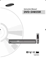 Samsung DVD-SH855M Instruction Manual preview