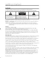 Preview for 2 page of Samsung DVD-SH871M User Manual