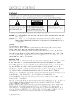 Preview for 2 page of Samsung DVD-SH893 User Manual