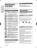 Preview for 10 page of Samsung DVD-TR520 Instruction Manual