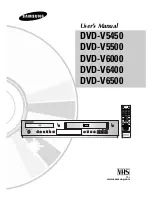 Samsung DVD-V5450 User Manual preview