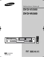 Preview for 1 page of Samsung DVD-V5500 Instruction Manual