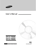 Samsung DVD-V5600 User Manual предпросмотр