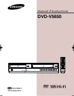 Preview for 1 page of Samsung DVD-V5650 Instruction Manual