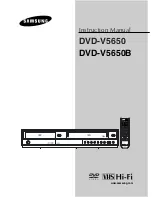 Samsung DVD-V5650B Instruction Manual preview