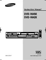 Samsung DVD-V642K Instruction Manual preview