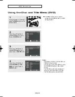 Preview for 30 page of Samsung DVD V6700 - DVD/VCR Instruction Manual