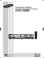 Samsung DVD-V6800 Instruction Manual preview