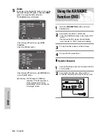 Предварительный просмотр 62 страницы Samsung DVD-V7500K User Manual