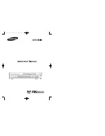 Preview for 1 page of Samsung DVD-V8000 Instruction Manual