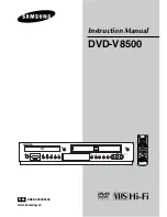 Preview for 1 page of Samsung DVD-V8500 Instruction Manual