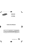 Preview for 1 page of Samsung DVD-V85K Instruction Manual