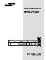 Preview for 1 page of Samsung DVD-V9500 Instruction Manual