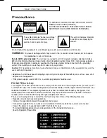 Preview for 3 page of Samsung DVD V9800 - Tunerless 1080p Upconverting VHS Combo DVD Player Instruction Manual