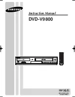 Samsung DVD-V9800M Instruction Manual preview