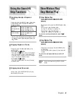 Preview for 47 page of Samsung DVD-VR300 Instruction Manual