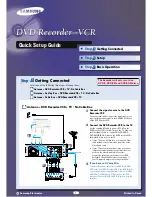 Samsung DVD-VR300 Quick Setup Manual preview