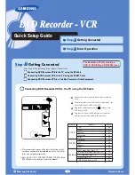 Samsung DVD-VR300E Quick Setup Manual preview