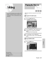 Preview for 67 page of Samsung DVD-VR320 Instruction Manual