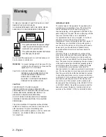 Предварительный просмотр 2 страницы Samsung DVD-VR325/ Instruction Manual