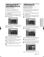 Предварительный просмотр 29 страницы Samsung DVD-VR325/ Instruction Manual