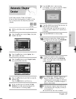 Предварительный просмотр 37 страницы Samsung DVD-VR325/ Instruction Manual