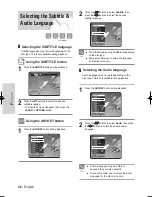 Предварительный просмотр 46 страницы Samsung DVD-VR325/ Instruction Manual