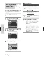 Предварительный просмотр 54 страницы Samsung DVD-VR325/ Instruction Manual