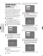 Предварительный просмотр 56 страницы Samsung DVD-VR325/ Instruction Manual