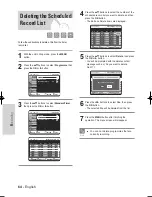 Предварительный просмотр 64 страницы Samsung DVD-VR325/ Instruction Manual