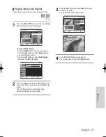 Предварительный просмотр 77 страницы Samsung DVD-VR325/ Instruction Manual