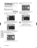 Предварительный просмотр 84 страницы Samsung DVD-VR325/ Instruction Manual