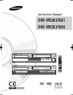 Samsung DVD-VR331 Instruction Manual preview